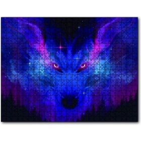 Cakapuzzle Orman Gökyüzünden Kurt Figürü Ahşap 1000 Parça Puzzle