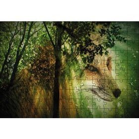 Cakapuzzle Orman Tilki Figürü 120 Parça Ahşap Puzzle