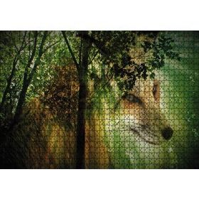 Cakapuzzle Orman Tilki Figürü 120 Parça Ahşap Puzzle