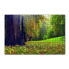 Cakapuzzle Orman ve Çimler Doğa 120 Parça Ahşap Puzzle