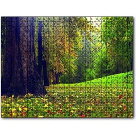 Cakapuzzle Orman ve Çimler Doğa Ahşap 500 Parça Puzzle