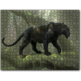 Cakapuzzle Orman ve Kara Panter Görseli 1000 Parça Puzzle
