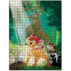 Cakapuzzle Ormanda Bambi ve Babası Ahşap 1000 Parça Puzzle