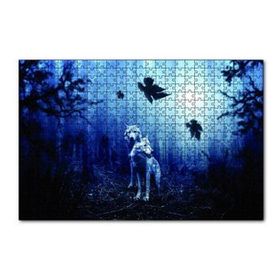 Cakapuzzle Ormanda Beyaz Kurtlar 120 Parça Ahşap Puzzle