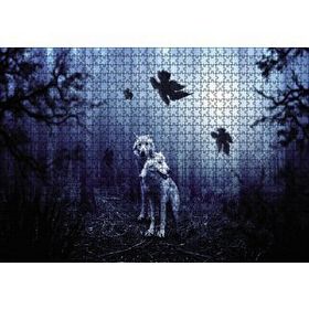 Cakapuzzle Ormanda Beyaz Kurtlar 120 Parça Ahşap Puzzle