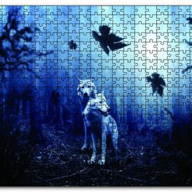 Cakapuzzle Ormanda Beyaz Kurtlar Mdf 120 Parça Puzzle