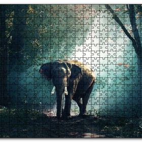 Cakapuzzle Ormanda Fil Mdf 120 Parça Puzzle