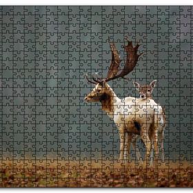 Cakapuzzle Ormanda Geyik ve Yavrusu Mdf 120 Parça Puzzle