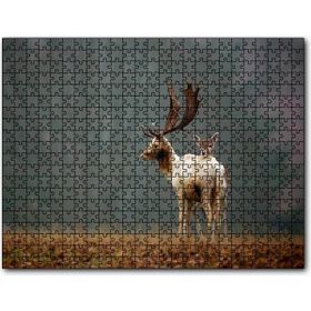 Cakapuzzle Ormanda Geyik ve Yavrusu Mdf 120 Parça Puzzle