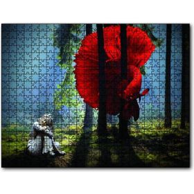 Cakapuzzle Ormanda Kırmızı Balık Kız Fantastik 1000 Parça Puzzle