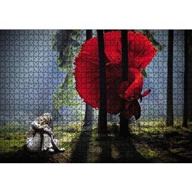 Cakapuzzle Ormanda Kırmızı Balık Kız Fantastik 1000 Parça Puzzle