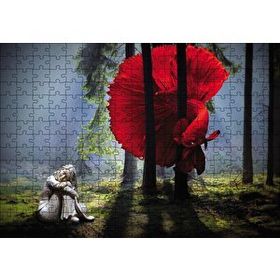 Cakapuzzle Ormanda Kırmızı Balık Kız Fantastik 255 Parça Puzzle