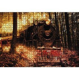 Cakapuzzle Ormanda Nostaljik Tiren 120 Parça Ahşap Puzzle