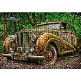 Cakapuzzle Ormanda Terkedilmiş Rolls Royce 120 Parça Ahşap Puzzle