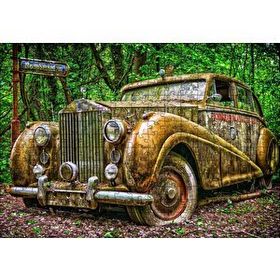 Cakapuzzle Ormanda Terkedilmiş Rolls Royce 120 Parça Ahşap Puzzle