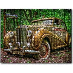 Cakapuzzle Ormanda Terkedilmiş Rolls Royce Mdf 120 Parça Puzzle