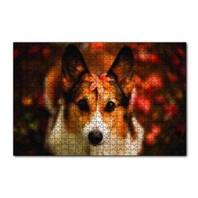 Cakapuzzle Ormanda Yapraklı Köpek 120 Parça Ahşap Puzzle