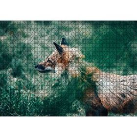 Cakapuzzle Ormanda Yeşillikler Arasındaki Tilki 120 Parça Ahşap Puzzle
