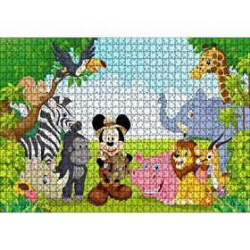 Cakapuzzle Ormandaki Arkadaşlarla Mickey Mouse Safari Mdf 1000 Parça Puzzle