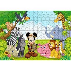 Cakapuzzle Ormandaki Arkadaşlarla Mickey Mouse Safari Mdf 255 Parça Puzzle