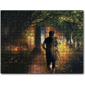 Cakapuzzle Ormandaki Fantastik Kapı ve Adam Mdf 1000 Parça Puzzle