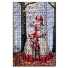 Cakapuzzle Ormandaki Fantastik Matruşka Kız Görseli Ahşap 255 Parça Puzzle