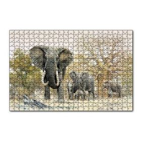 Cakapuzzle Ormandaki Fil Gurubu Görseli 120 Parça Ahşap Puzzle