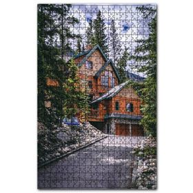 Cakapuzzle Ormandaki Malikane ve Ağaçlar Ahşap 1000 Parça Puzzle