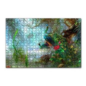 Cakapuzzle Ormandaki Tavuskuşu Çitti Görseli 120 Parça Ahşap Puzzle