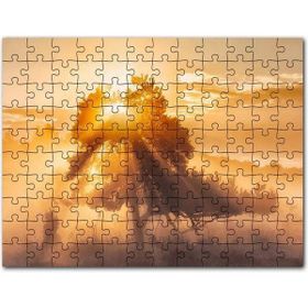 Cakapuzzle Ormanın Dışındaki Tek Ağaç ve Mistik Güneş Işınları 255 Parça Puzzle