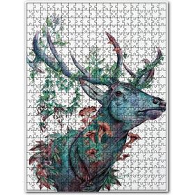 Cakapuzzle Ormanın Kalbi Geyik Ahşap 255 Parça Puzzle