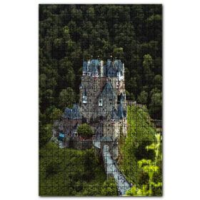 Cakapuzzle Ormanın Kıyısındaki Esrarengiz Şato Ahşap 255 Parça Puzzle