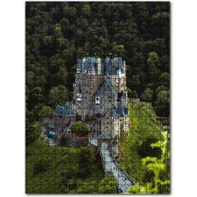 Cakapuzzle Ormanın Kıyısındaki Esrarengiz Şato Ahşap 255 Parça Puzzle