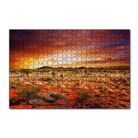 Cakapuzzle Orta Avustralya Çölde Günbatımı 120 Parça Ahşap Puzzle