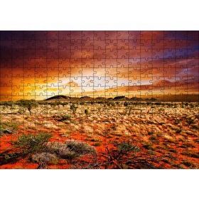 Cakapuzzle Orta Avustralya Çölde Günbatımı 255 Parça Puzzle