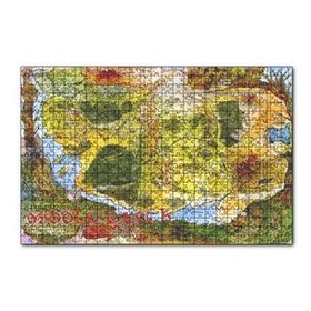 Cakapuzzle Orta Dünya Haritası Renkli 120 Parça Ahşap Puzzle