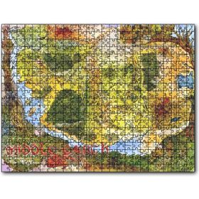 Cakapuzzle Orta Dünya Haritası Renkli 500 Parça Puzzle