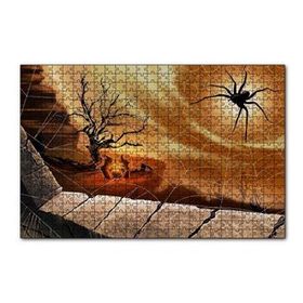 Cakapuzzle Örümcek ve Dev Ağı İllüstrasyon 120 Parça Puzzle