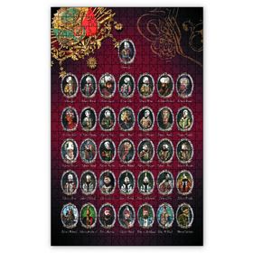 Cakapuzzle Osmanlı Padişahları Ahşap 1000 Parça Puzzle