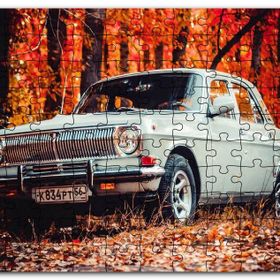 Cakapuzzle Otomobil Sonbahar Yaprakları Ağaçlar Mdf 255 Parça Puzzle