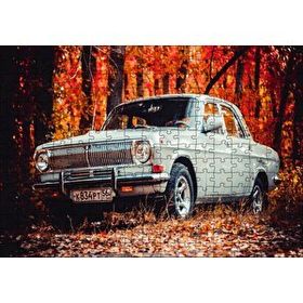 Cakapuzzle Otomobil Sonbahar Yaprakları Ağaçlar Mdf 255 Parça Puzzle