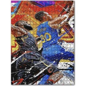 Cakapuzzle Oyuncuları Curry Manşet Atışı Ahşap 1000 Parça Puzzle
