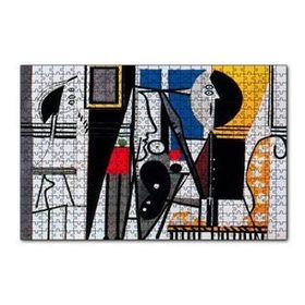 Cakapuzzle Painter and Model 1928 by Pablo Picasso 120 Parça Ahşap Puzzle