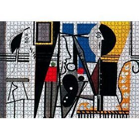 Cakapuzzle Painter and Model 1928 by Pablo Picasso 120 Parça Ahşap Puzzle