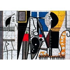 Cakapuzzle Painter And Model 1928 By Pablo Picasso Mdf 120 Parça Puzzle