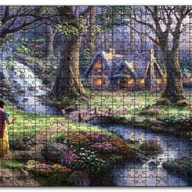Cakapuzzle Pamuk Prenses ve Ormandaki Kulübe Mdf 500 Parça Puzzle