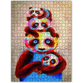 Cakapuzzle Panda Ailesi 120 Parça Puzzle