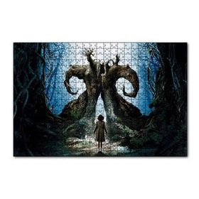 Cakapuzzle Panın Labirenti Kız ve Fantastik Ağaçlar 120 Parça Ahşap Puzzle