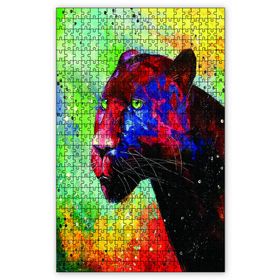 Cakapuzzle Panter Yağlıboya Ahşap 500 Parça Puzzle