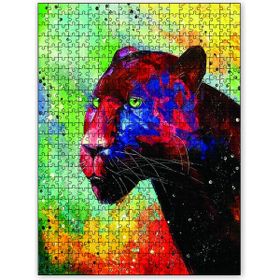 Cakapuzzle Panter Yağlıboya Ahşap 500 Parça Puzzle